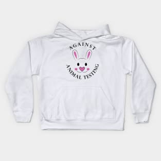 against animal testing Kids Hoodie